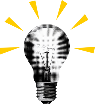 Illustration einer Glühbirne