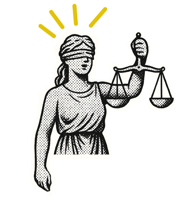 Illustration der Justitia