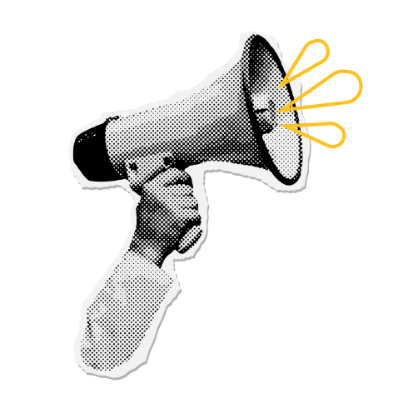 Illustration eines Megafons