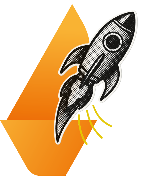 Illustration von einer Rakete